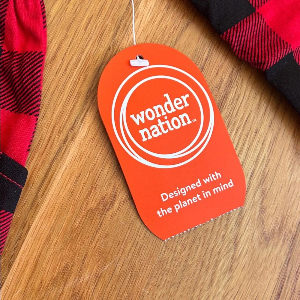 2T NWT Wonder Nation Red and Black Plaid Dress